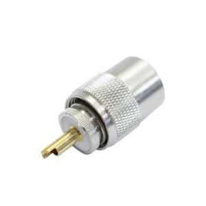 PNI PL259 kontakt för RG58 kabel, guld centralstift 9 mm