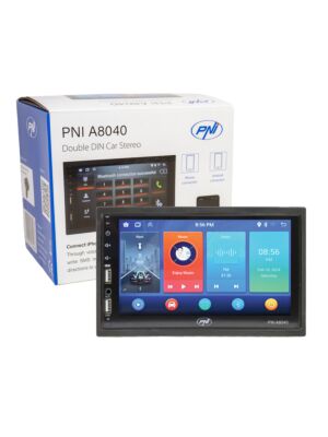 Bil multimediaspelare PNI A8040 med Android 13, 2GB DDR3/ROM 32GB, 7 tums skärm, CarPlay, Android Auto, 2 x USB, BT