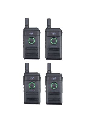 Kit med 4 bärbara radiostationer PNI PMR R10 PRO, 446MHz, 0,5W, 16 programmerbara kanaler, 16 PMR och 50 CTCSS och 104 DCS-toner