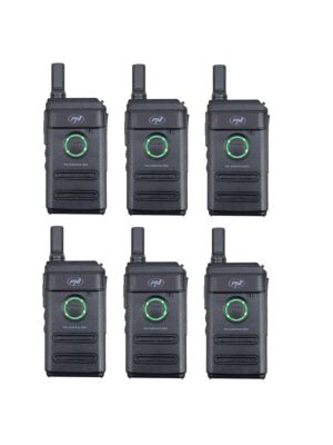 Kit med 6 bärbara radiostationer PNI PMR R10 PRO, 446MHz, 0,5W, 16 programmerbara kanaler, 16 PMR och 50 CTCSS och 104 DCS-toner