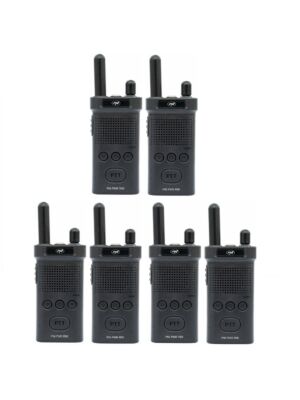 Kit med 6 bärbara radiostationer PNI PMR R60 446MHz, 0,5W, 16 programmerbara kanaler, 16 PMR och 50 CTCSS och 104 DCS-toner, Sca